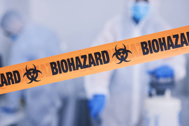 Professional Biohazard Cleanup technician working in Katy, TX
